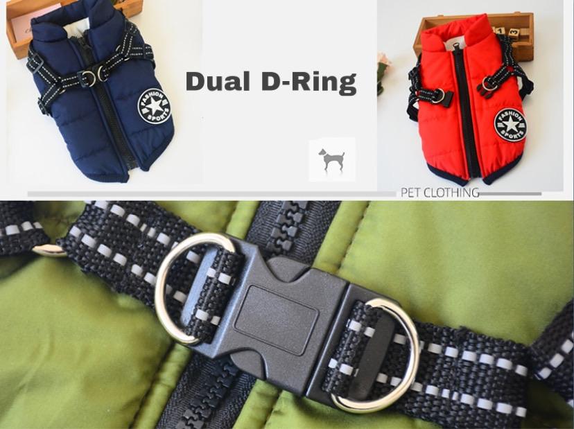 Waterproof Dog Jacket with Harness