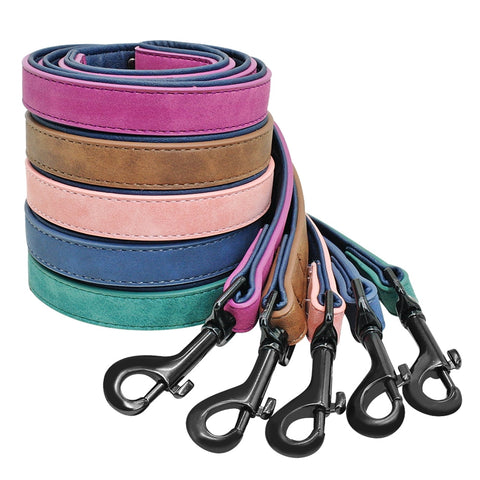 Leather dog lead
